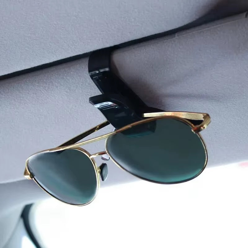 2 Pièces Universel Voiture Auto Pare-Soleil Lunettes Boîte Lunettes De Soleil Pince Carte Porte-Billet Attache Stylo Étui Lunett